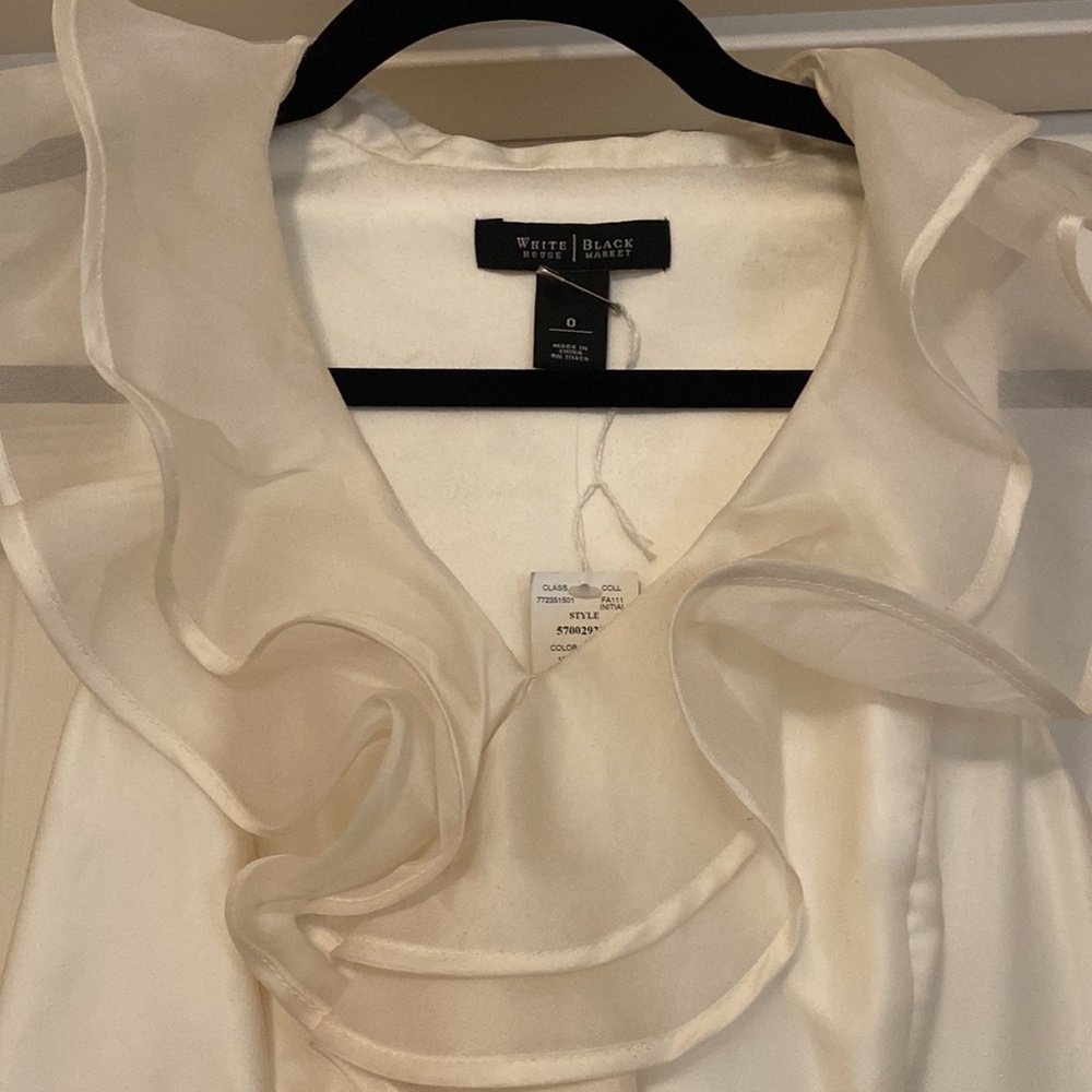Black and Cream Ruffle Black House White Market Dress - NEW - Picture 6 of 13